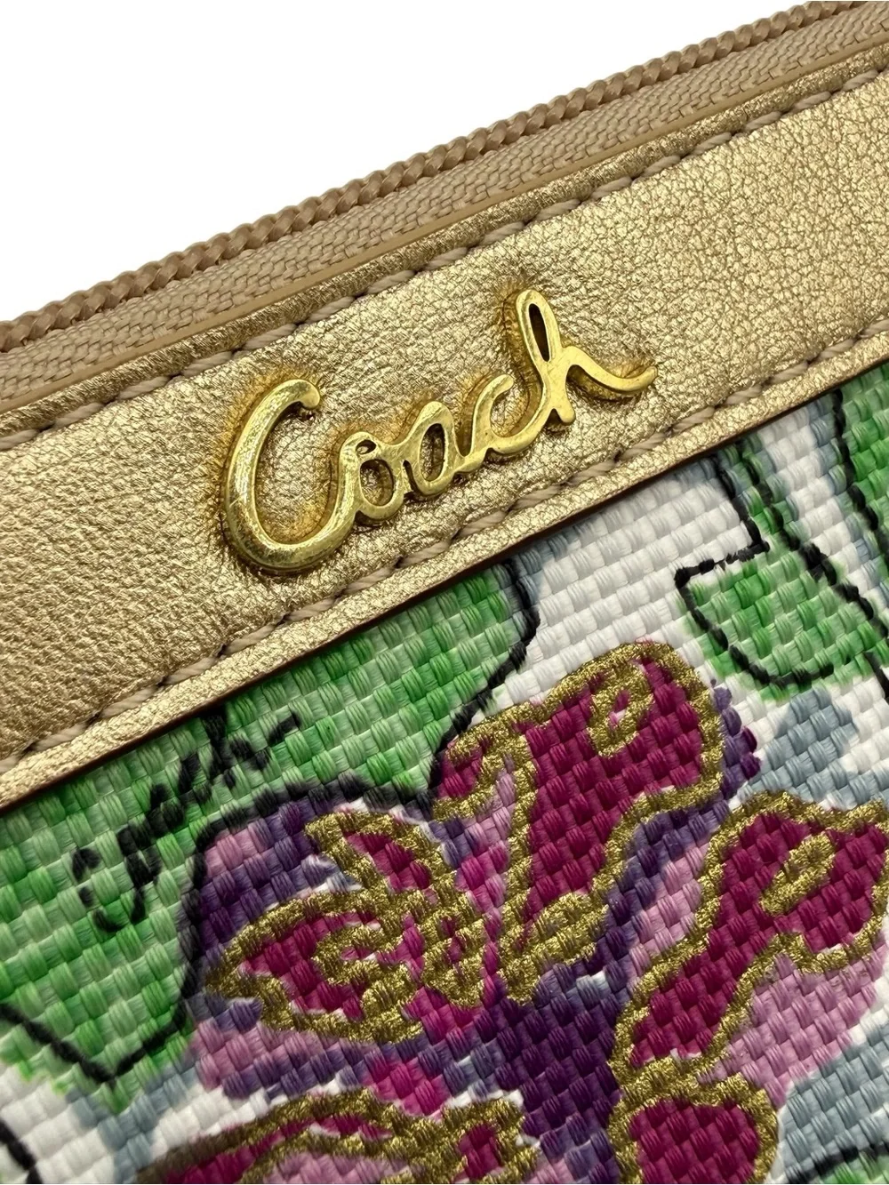 Coach compact wristlet
