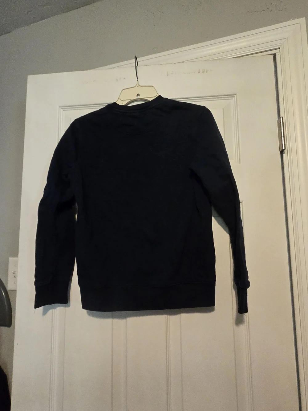 Black Graphic Crewneck Sweater