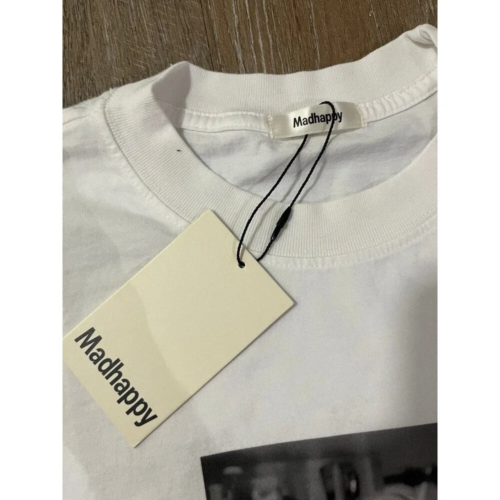 Madhappy Madeo Restaurant Men’s Graphic Tee White Size Large NWT