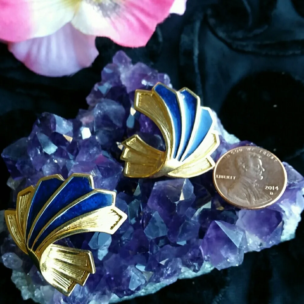 Vintage beautiful blue