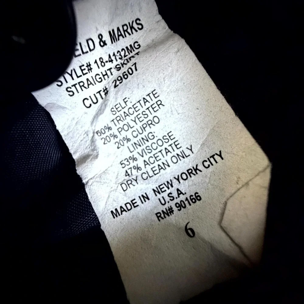 Garfield & Marks clothing sizes