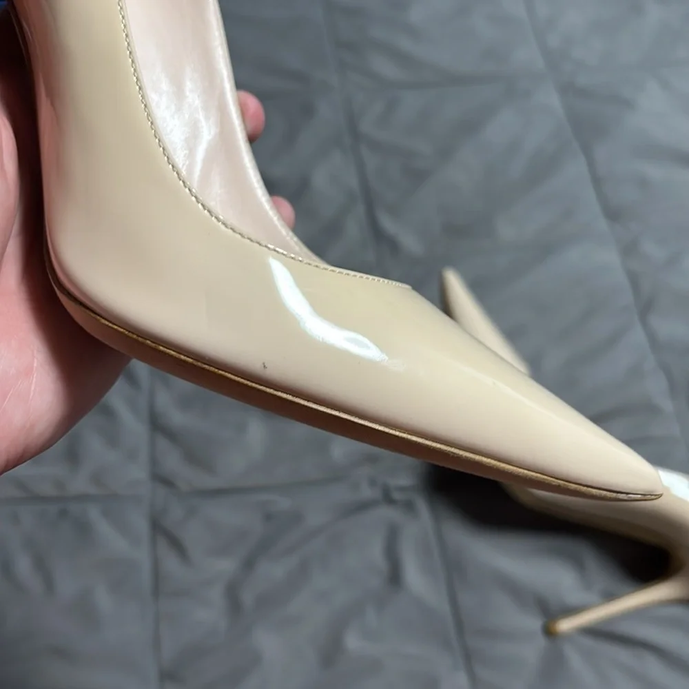 Christian Dior Elegant Essence Pointed Toe Nude Stiletto Heels Size 41