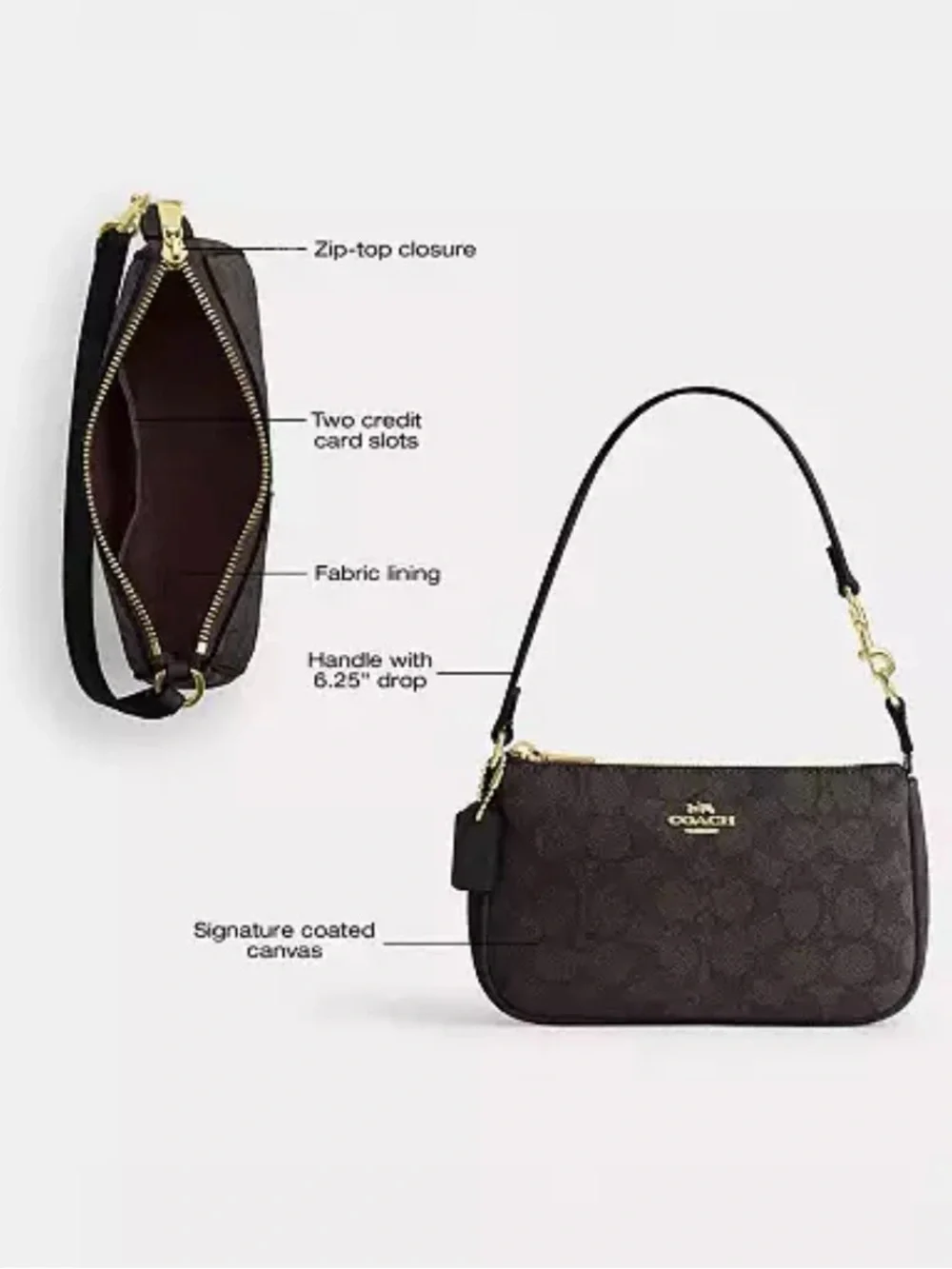 Coach leather black