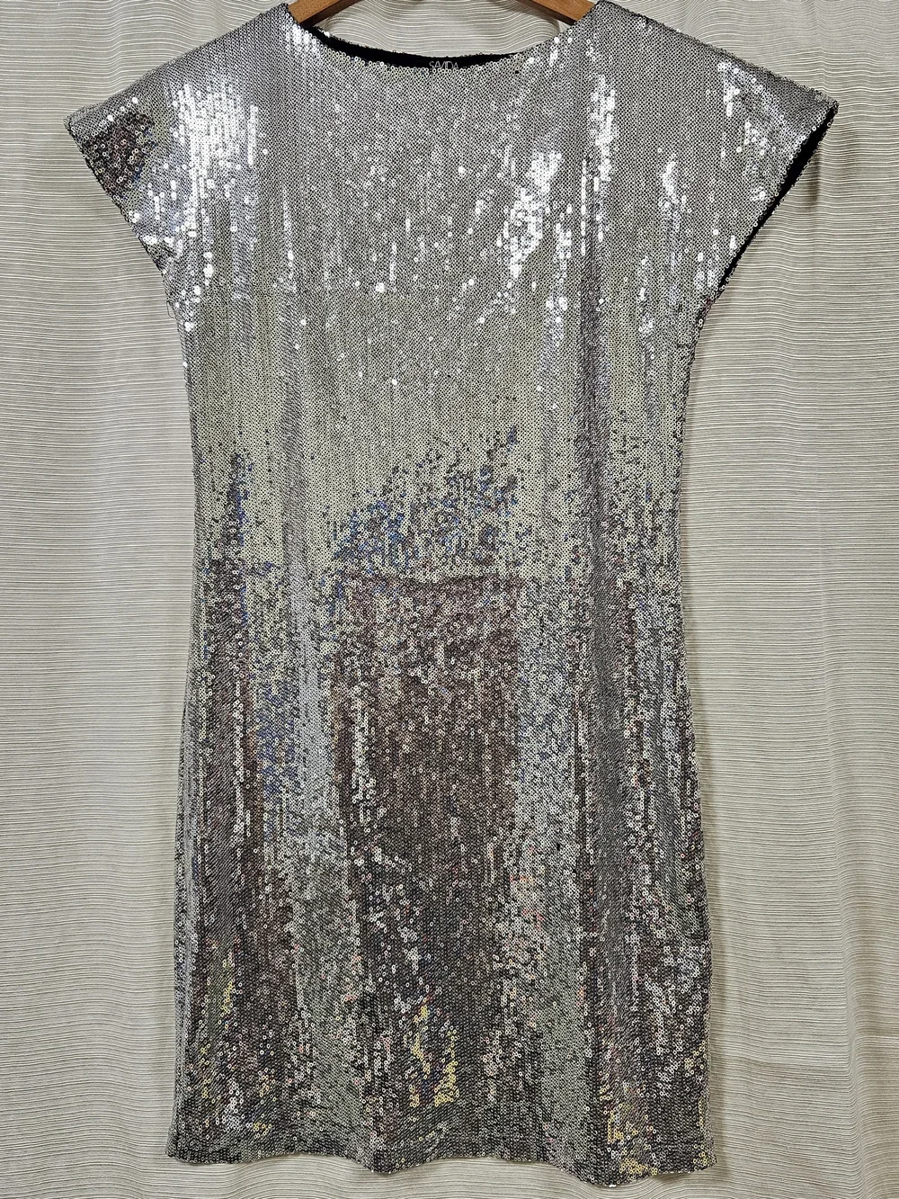 Silver Sequin Women's Cocktail Top UK 12