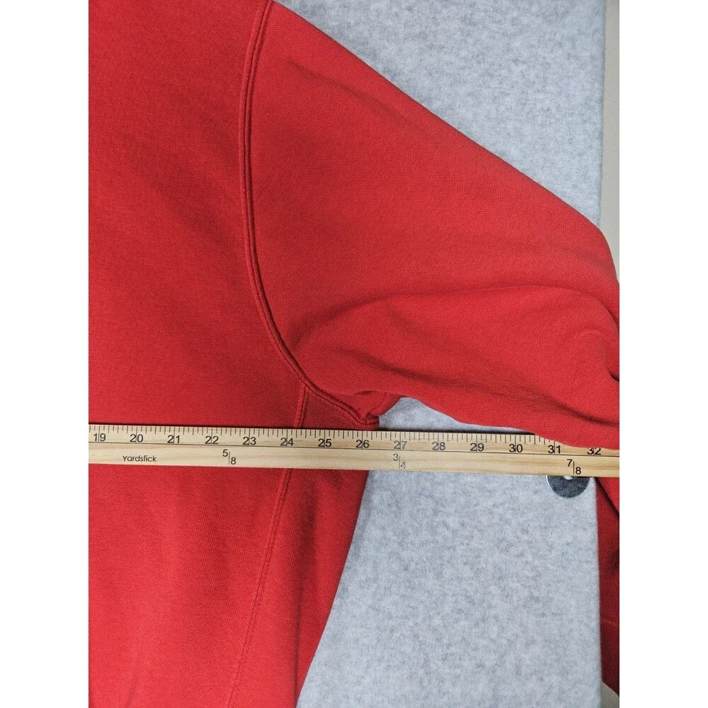 Nike Sportswear Hoodie Mens XL Red Just Do It Box Logo Fleece Pullover Gorpcore