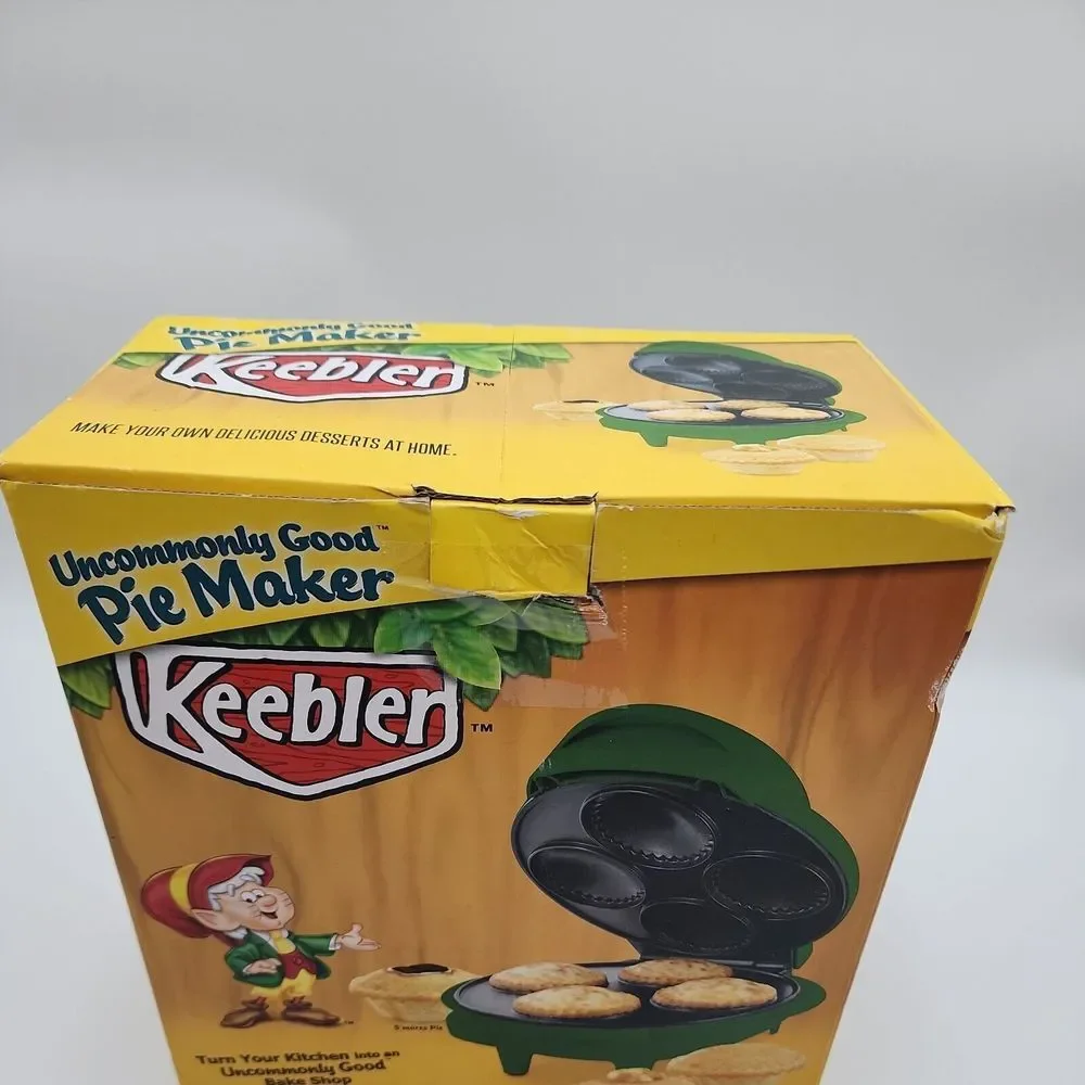 Keebler Mini Pie Maker Countertop Green Non Stick Dessert S'mores‎ Vintage