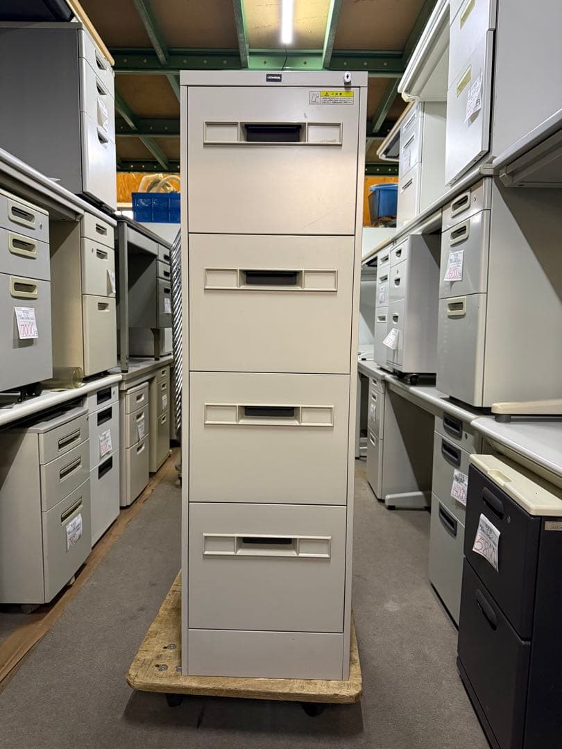 4-Tier Cabinet, A4, Uchida, With Lock, Uchida, Width 39cm, Depth 62cm, Height 134cm